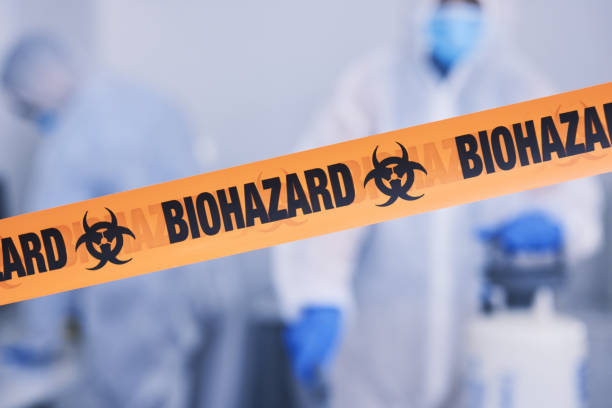 Professional Biohazard Cleanup technician working in Edgerton, WI
